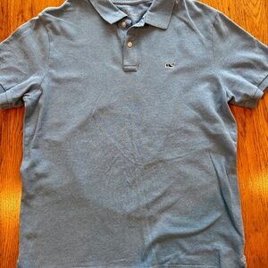 Vineyard Vines Men's Light Blue Polo Small